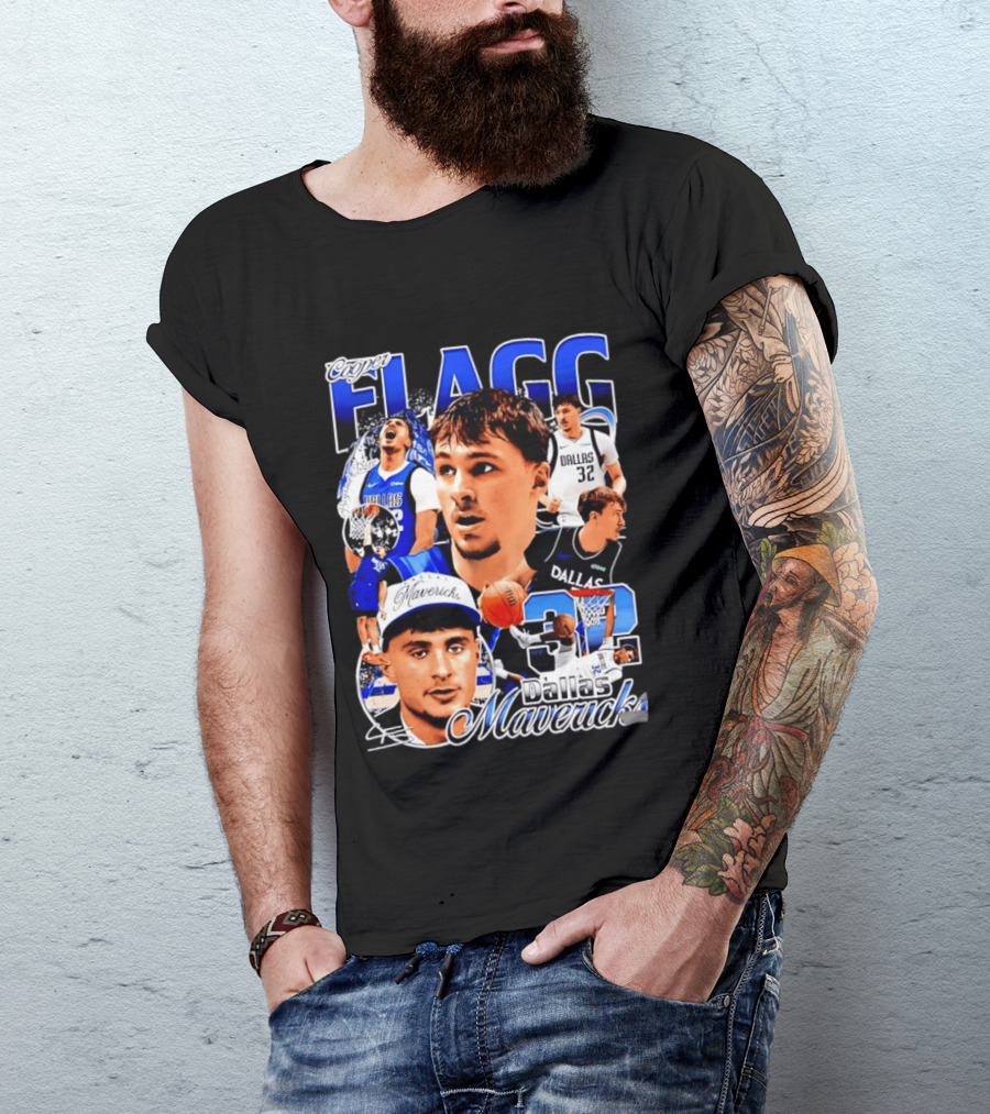 Cooper Flagg Dallas Mavericks 32 Basketball Star T-Shirt