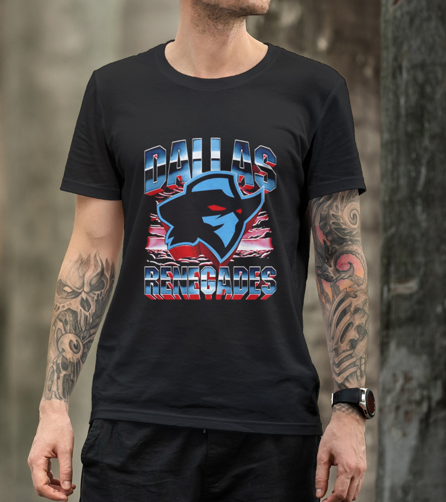 Dallas Renegades UFL Team Emblem Rugged T-Shirt
