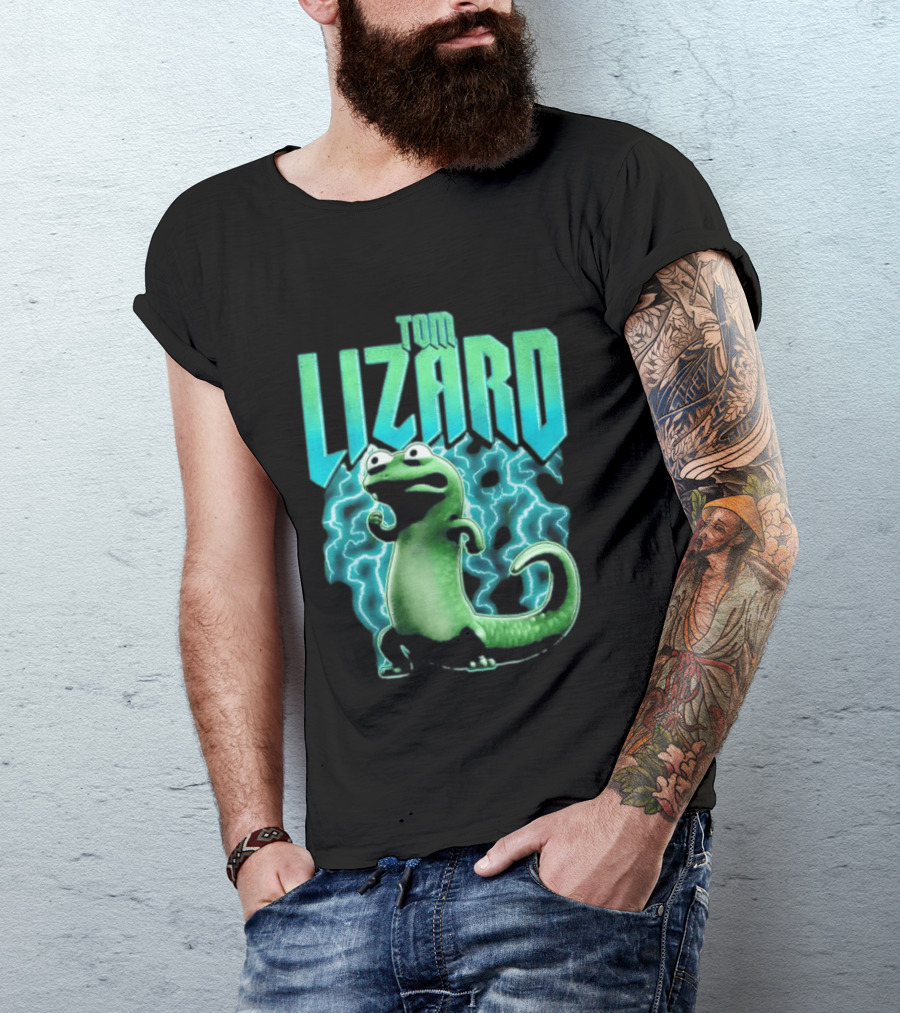 Tom Lizard Animated Lightning Character Disney Hoppers T-Shirt