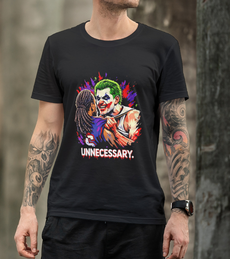 Unnecessary Joker Nikola Jokic Denver Nuggets Basketball Meme T-Shirt