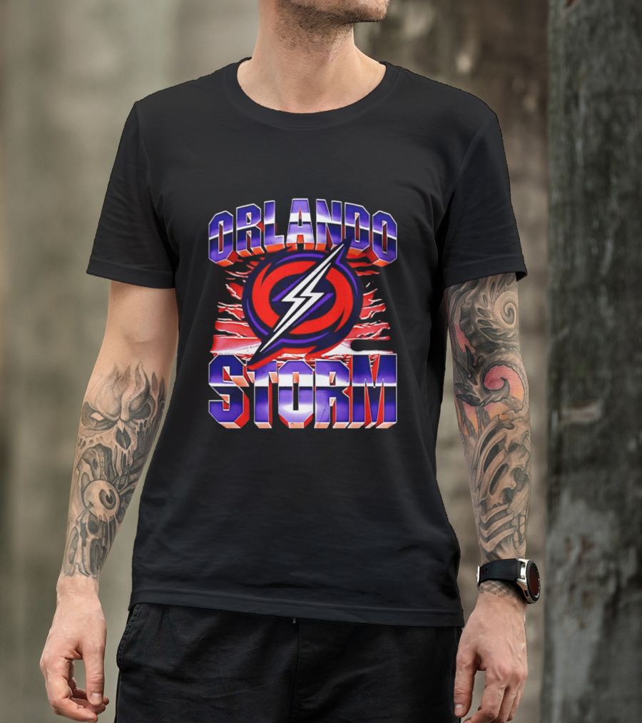 Orlando Storm UFL Lightning Bolt T-Shirt