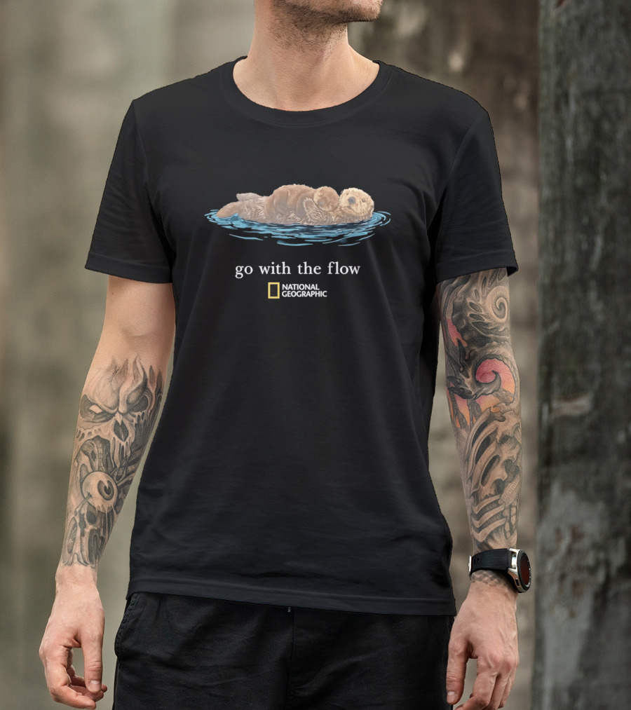 National Geographic Sea Otter Go With The Flow T-Shirt
