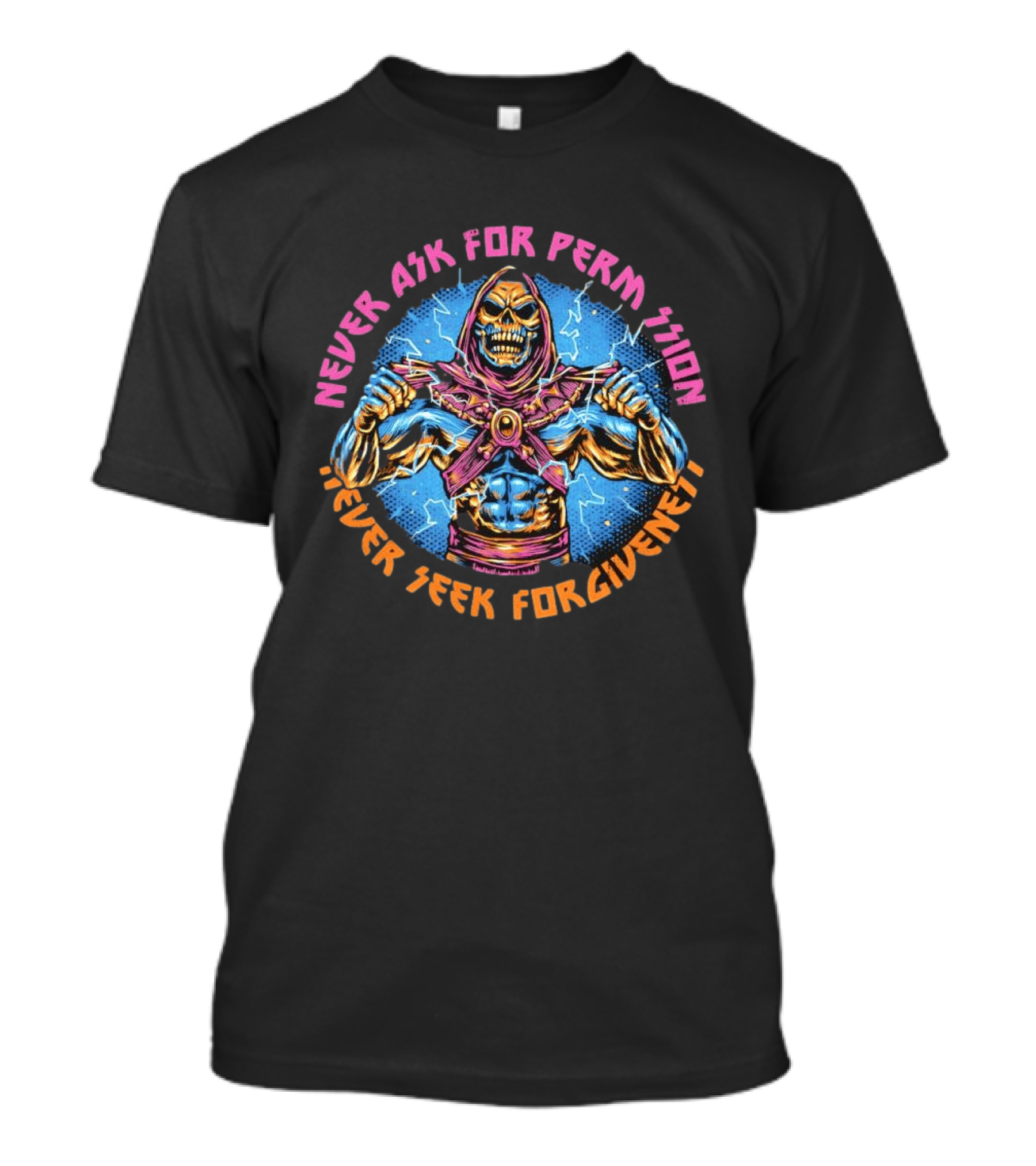 Skeletor Never Ask For Permission Never Seek Forgiveness Masters Of The Universe T-Shirt