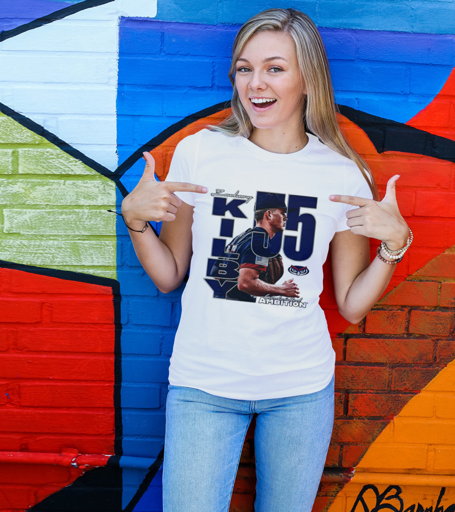 Zach Kilby 55 Baseball Ambition FAU Owls T-Shirt