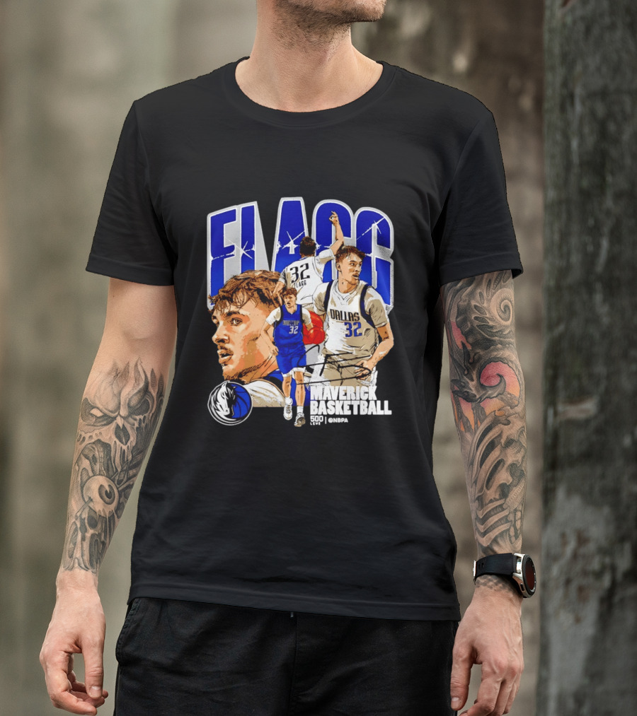 Maverick Basketball Cooper Flagg Dallas NBA 32 Collage T-Shirt