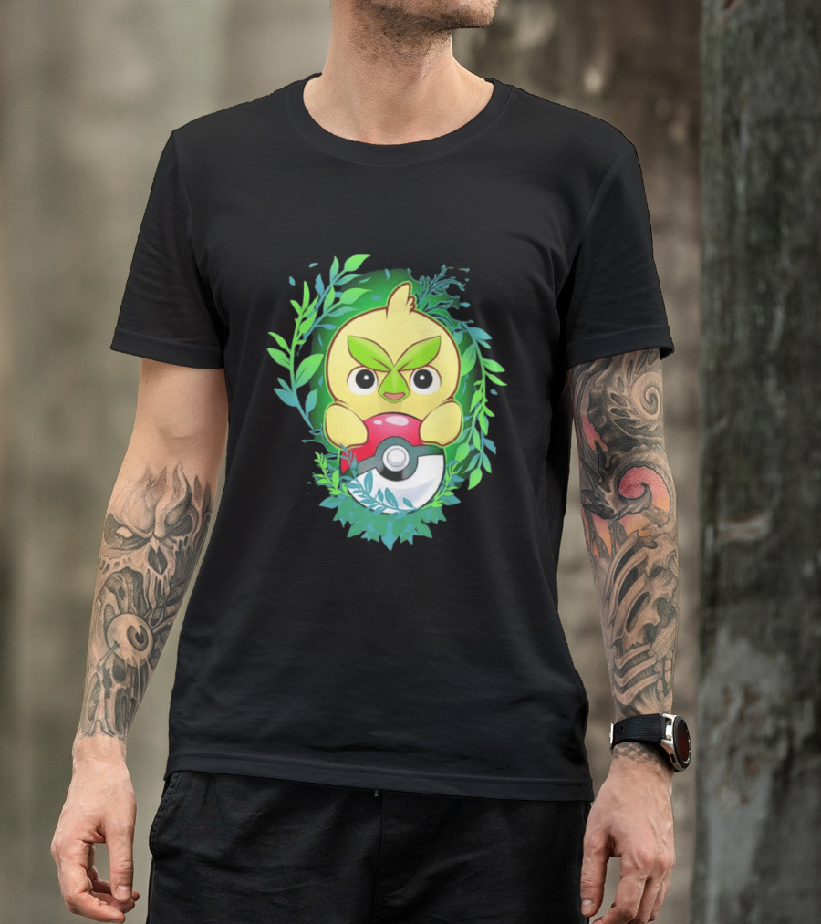 Pokémon Browt Grass Chicken Pokeball Forest T-Shirt