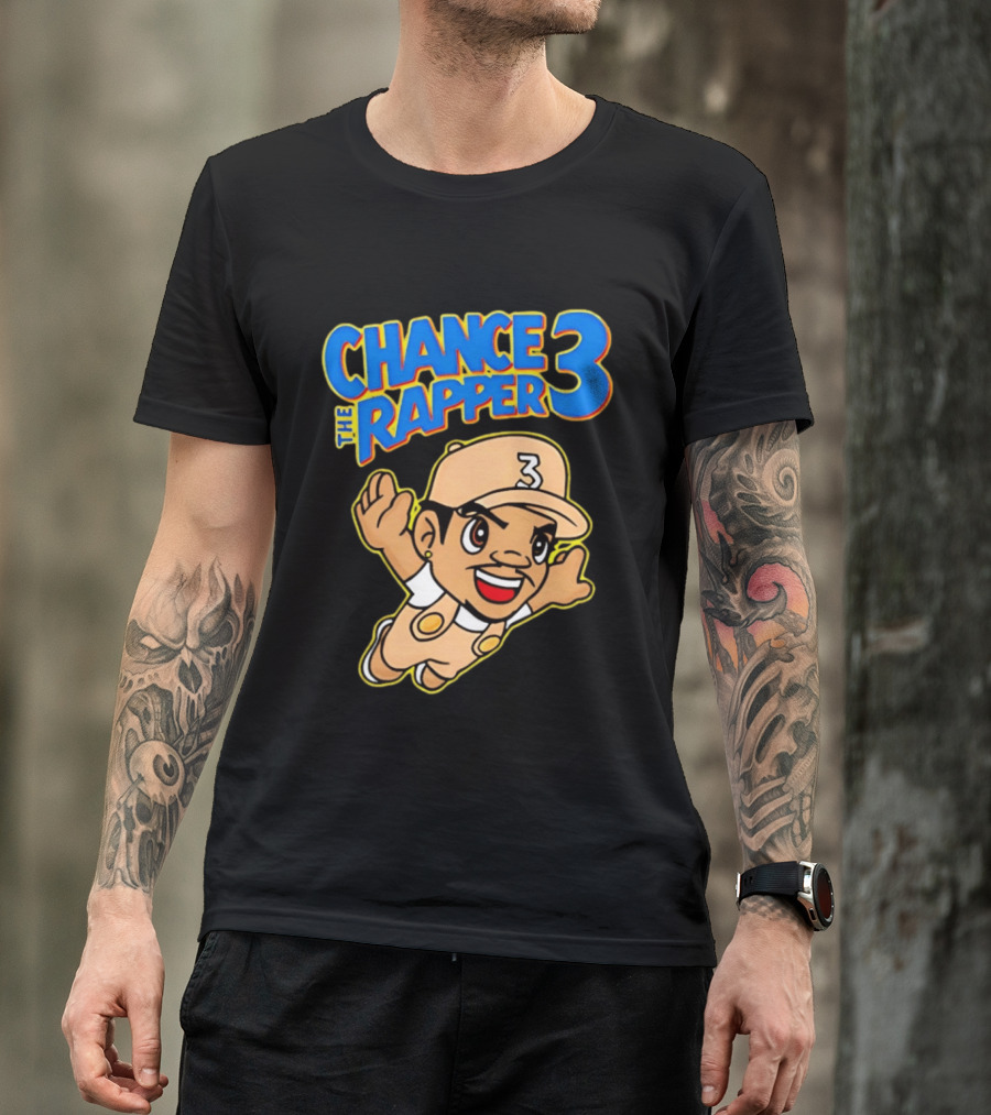 Chance The Rapper Super Mario 3 Character Mashup T-Shirt