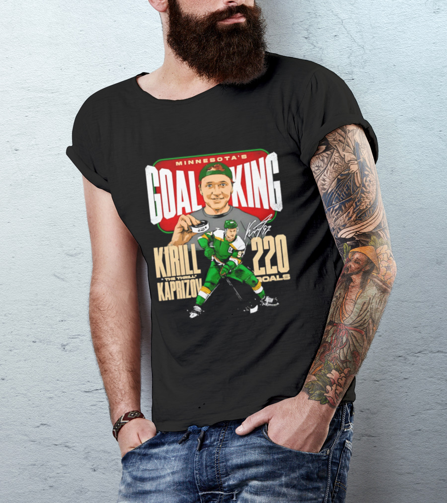 Minnesota's Goal King Kirill Kaprizov 220 Goals T-Shirt