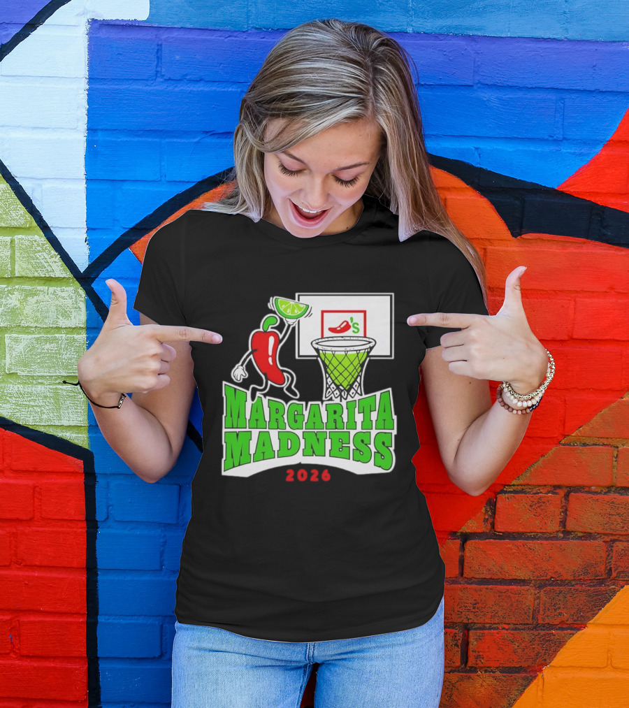Chili's Margarita Madness 2026 Basketball Event With Lime And Chili Hoops T-Shirt