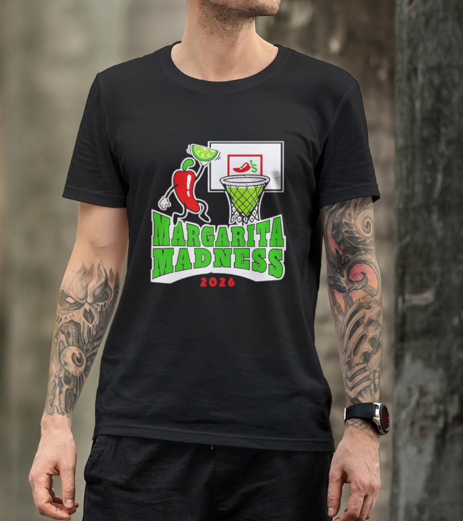 Chili's Margarita Madness 2026 Basketball Event With Lime And Chili Hoops T-Shirt