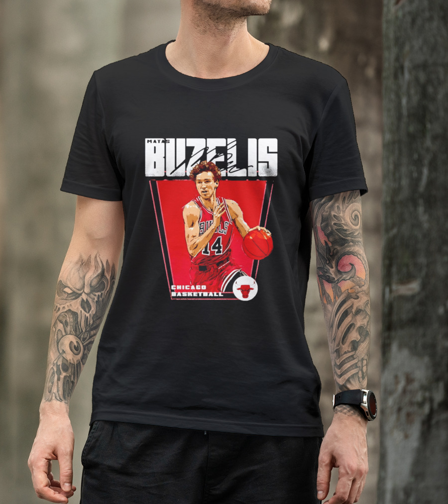 Matas Buzelis Chicago Basketball Bulls 14 T-Shirt