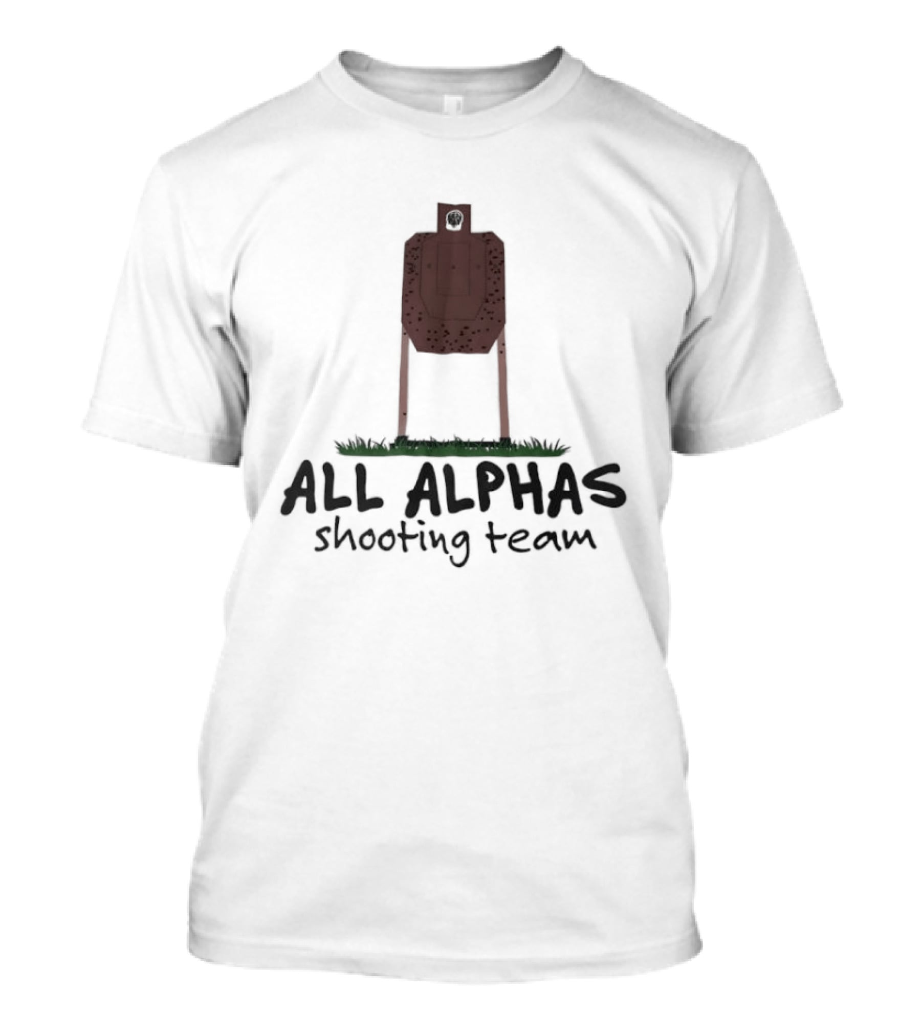 All Alphas Shooting Team Target Practice T-Shirt