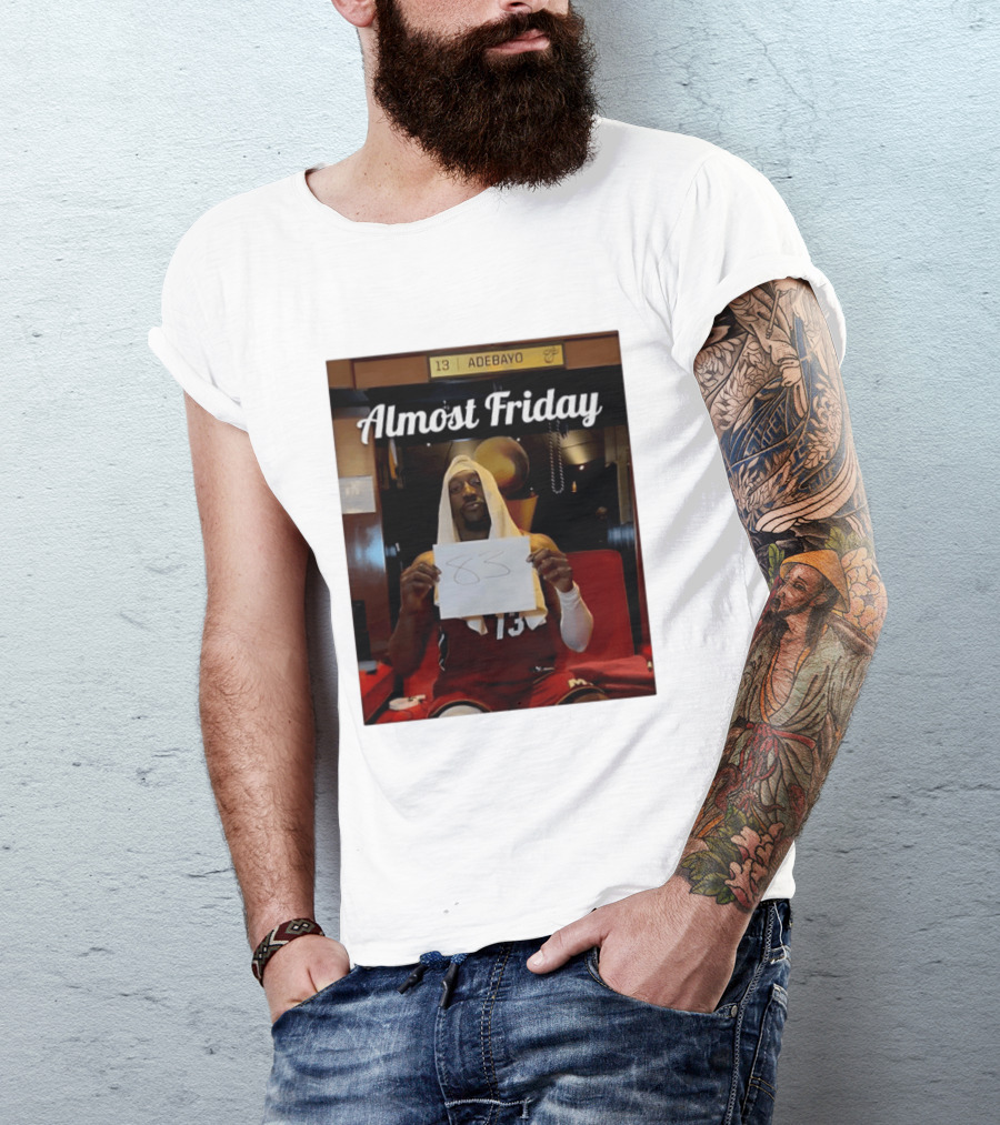 Almost Friday Bam Adebayo 83 Points Locker Room Moment T-Shirt