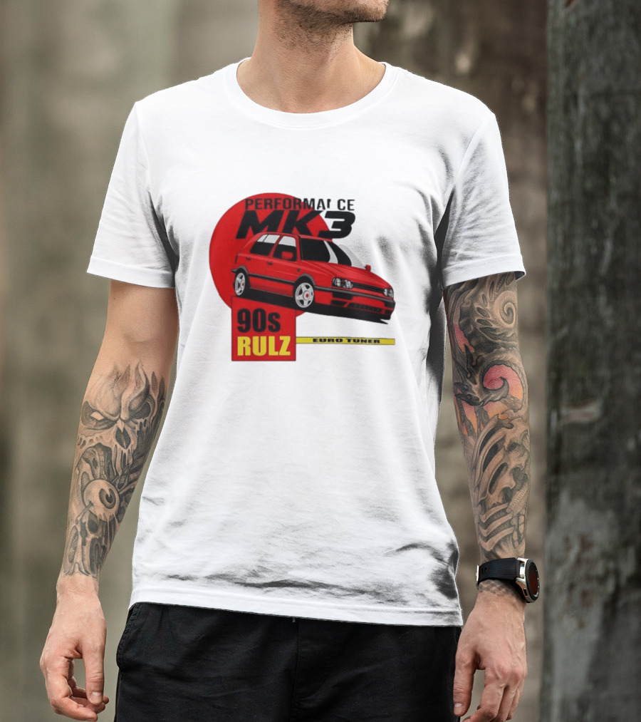 Performance MK3 90s Rulz Euro Tuner T-Shirt
