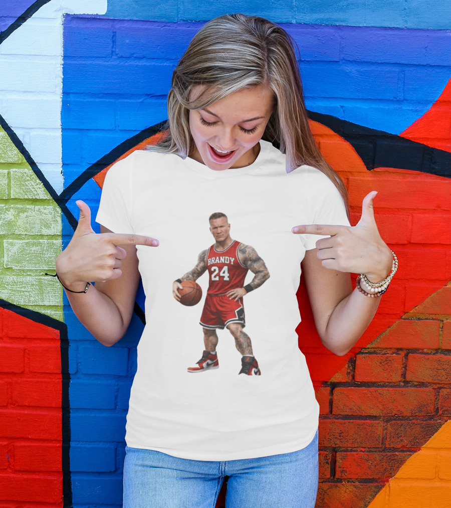 Brandy 24 Basketball Player Jordan Style Tattooed Athlete T-Shirt
