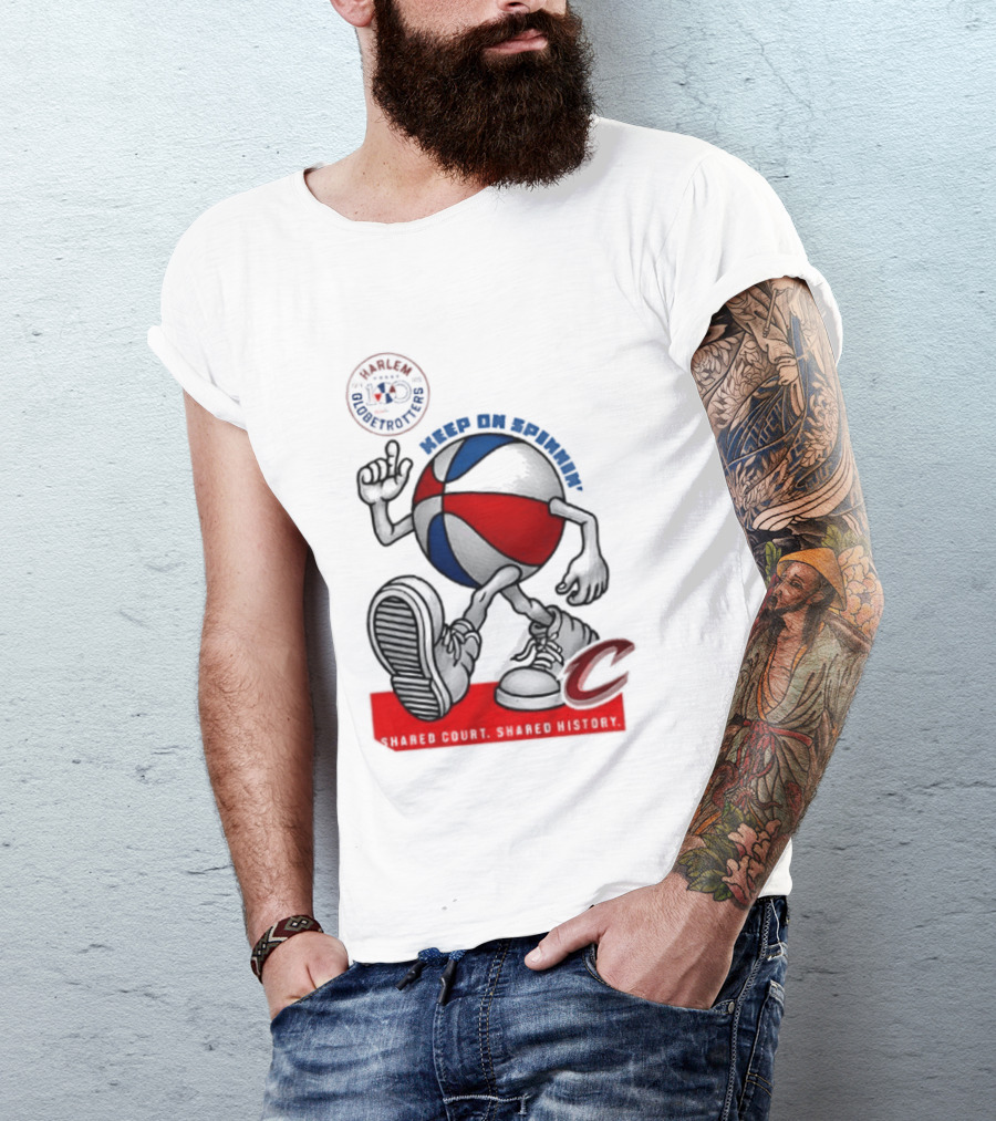 Cleveland Cavaliers Keep On Spennim Shared Court Shared History Basketball T-Shirt