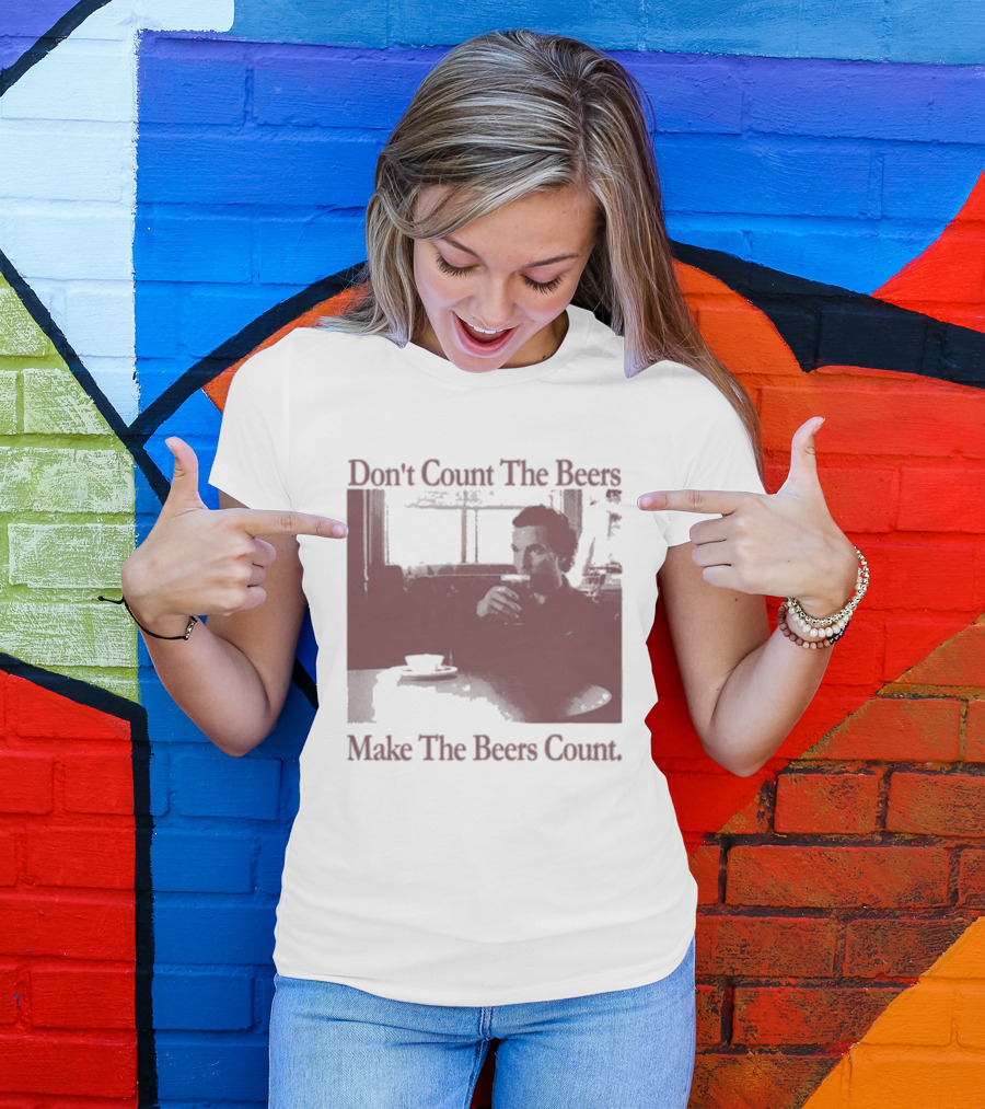 Don't Count The Beers Make The Beers Count Vintage Style Gentlemen T-Shirt