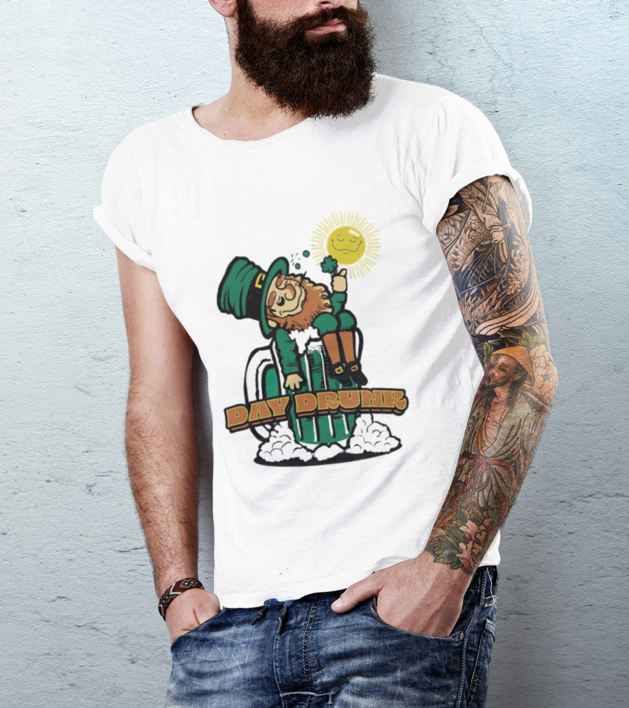 Day Drunk Leprechaun St. Patrick's Day Funny Irish Celebration T-Shirt