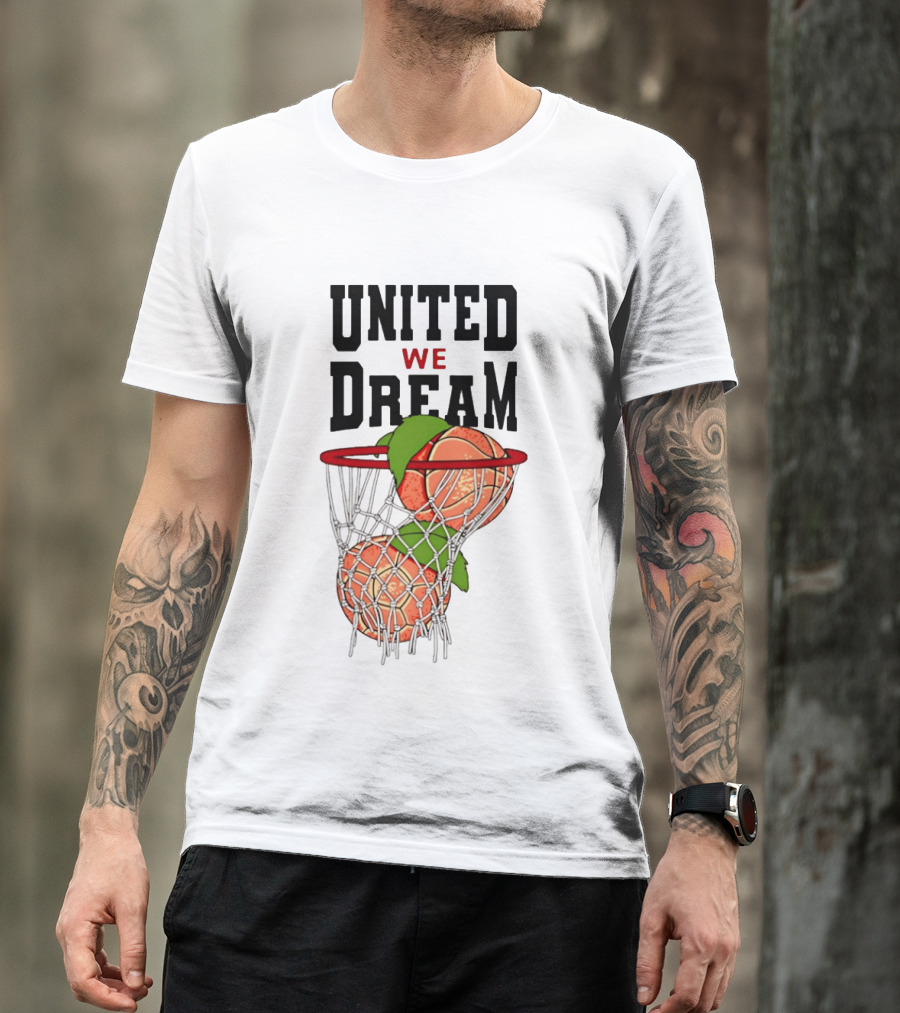 United We Dream Basketball Peach In Net 2026 T-Shirt