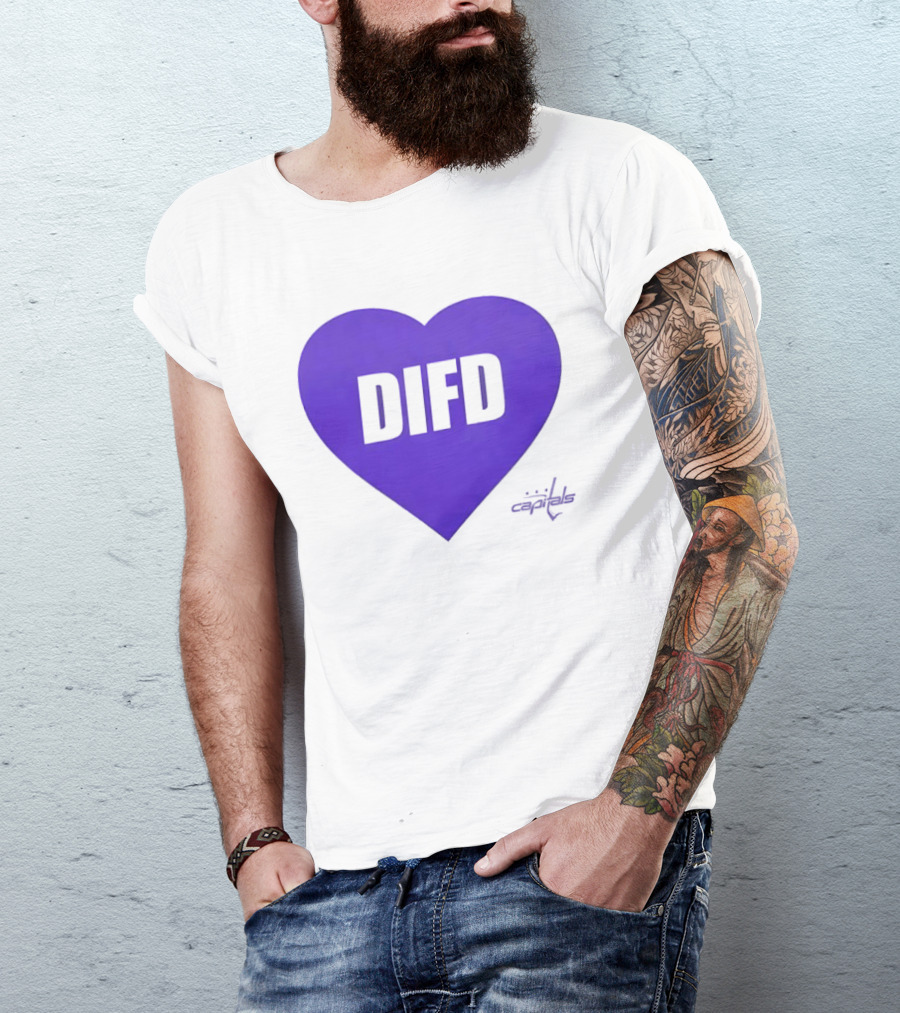 Washington Capitals DIFD Purple Heart T-Shirt