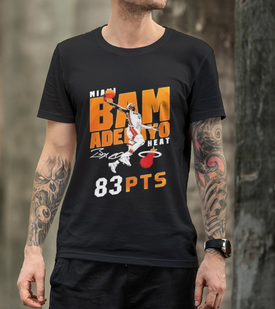 Miami Heat Bam Adebayo 83 Points Celebration T-Shirt