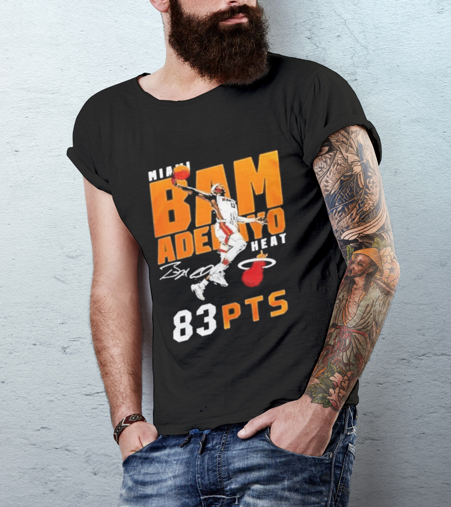 Miami Heat Bam Adebayo 83 Points Celebration T-Shirt