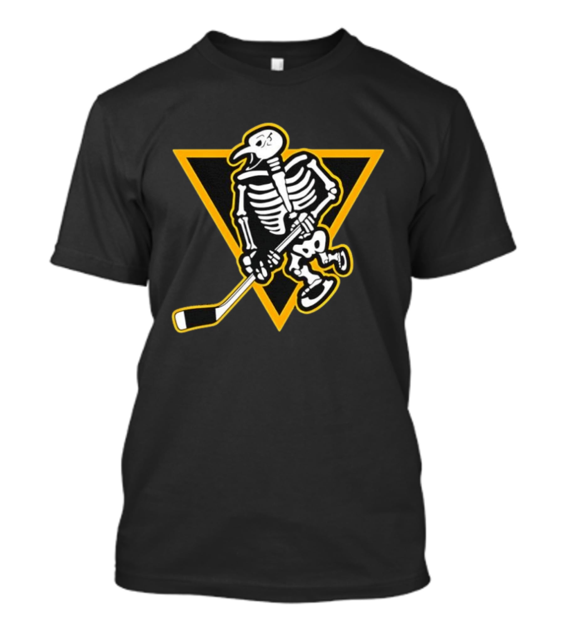 Pittsburgh Penguins Skeleton Hockey NHL Skull T-Shirt