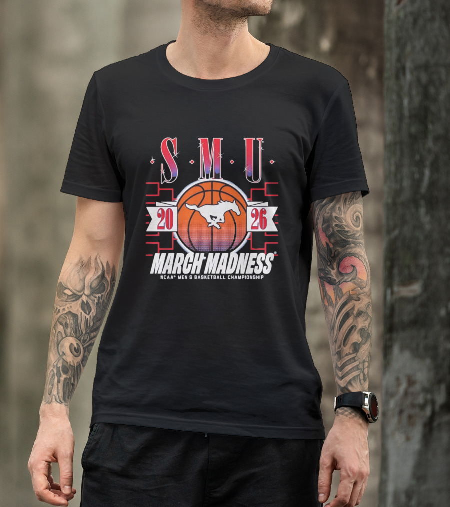 SMU Mustangs 2026 NCAA Men's Basketball Championship March Madness T-Shirt