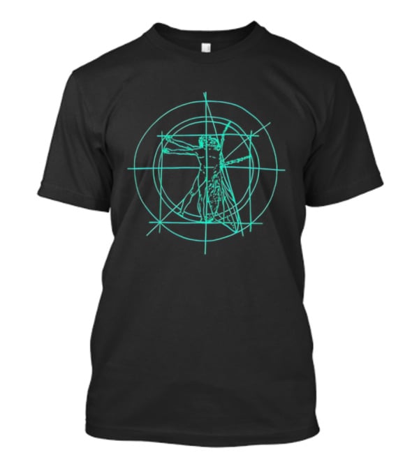 Vitruvian Brundlefly Sketch Fusion T-Shirt