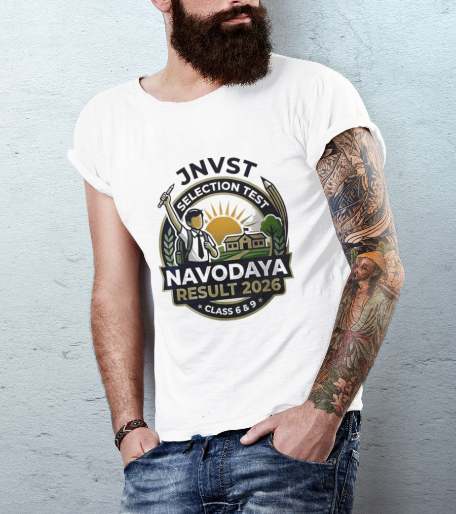 JNVT Selection Test Navodaya Result 2026 Class 6 And 9 T-Shirt