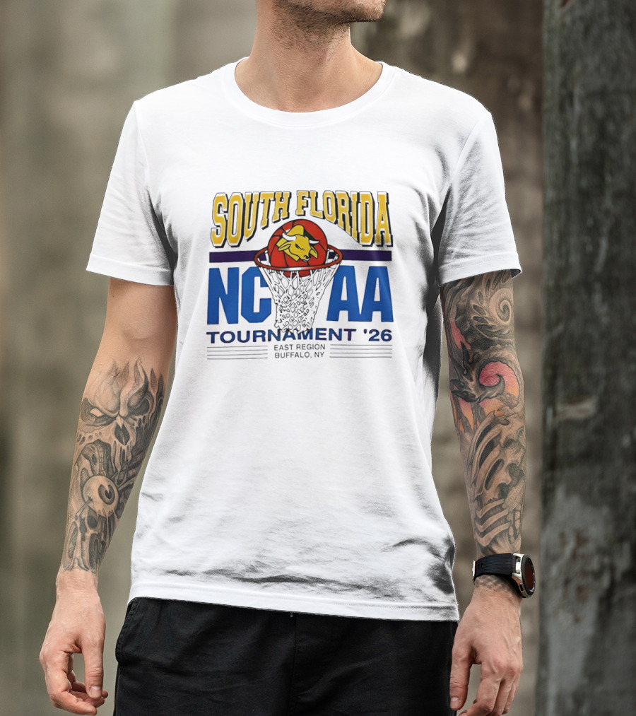 South Florida NCAA Tournament '26 East Region Buffalo NY Basketball T-Shirt