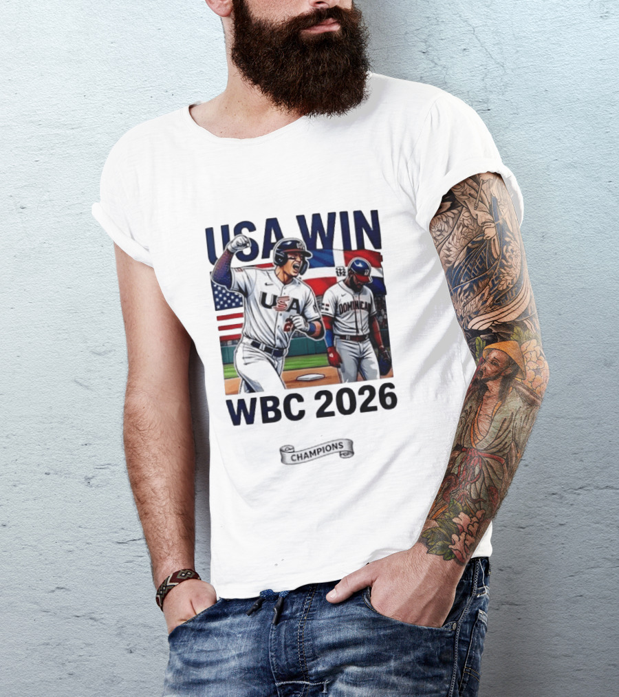 USA Win Over Dominican WBC 2026 Champions T-Shirt