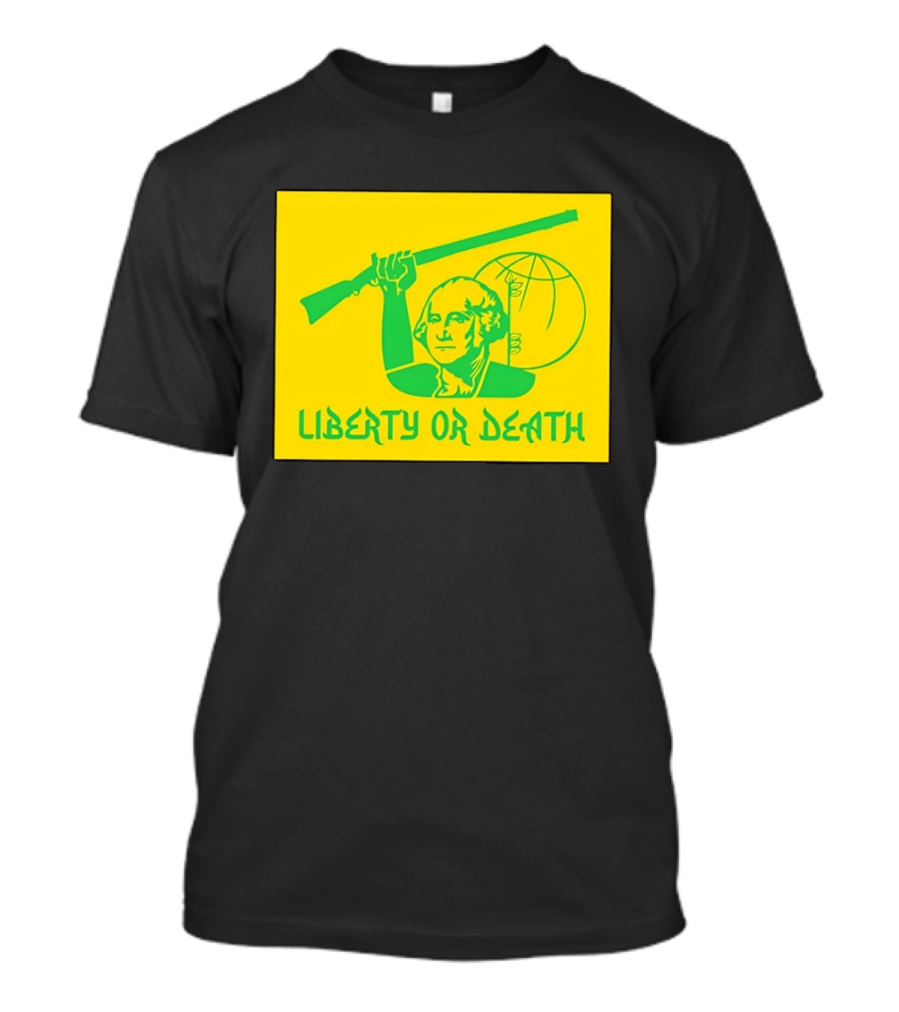 Liberty Or Death 2026 Washington Rifle Globe T-Shirt