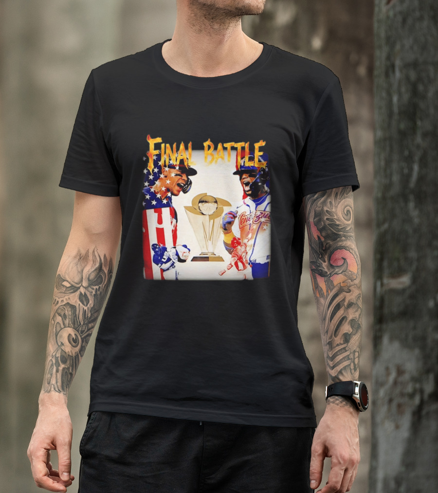 Final Battle USA Venezuela World Baseball Classic 2026 Championship Showdown T-Shirt