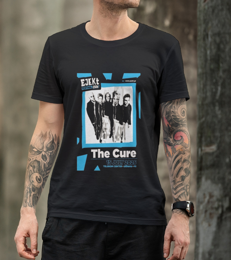 EJEKT Festival 2026 The Cure 15 July Telekom Center Athens T-Shirt