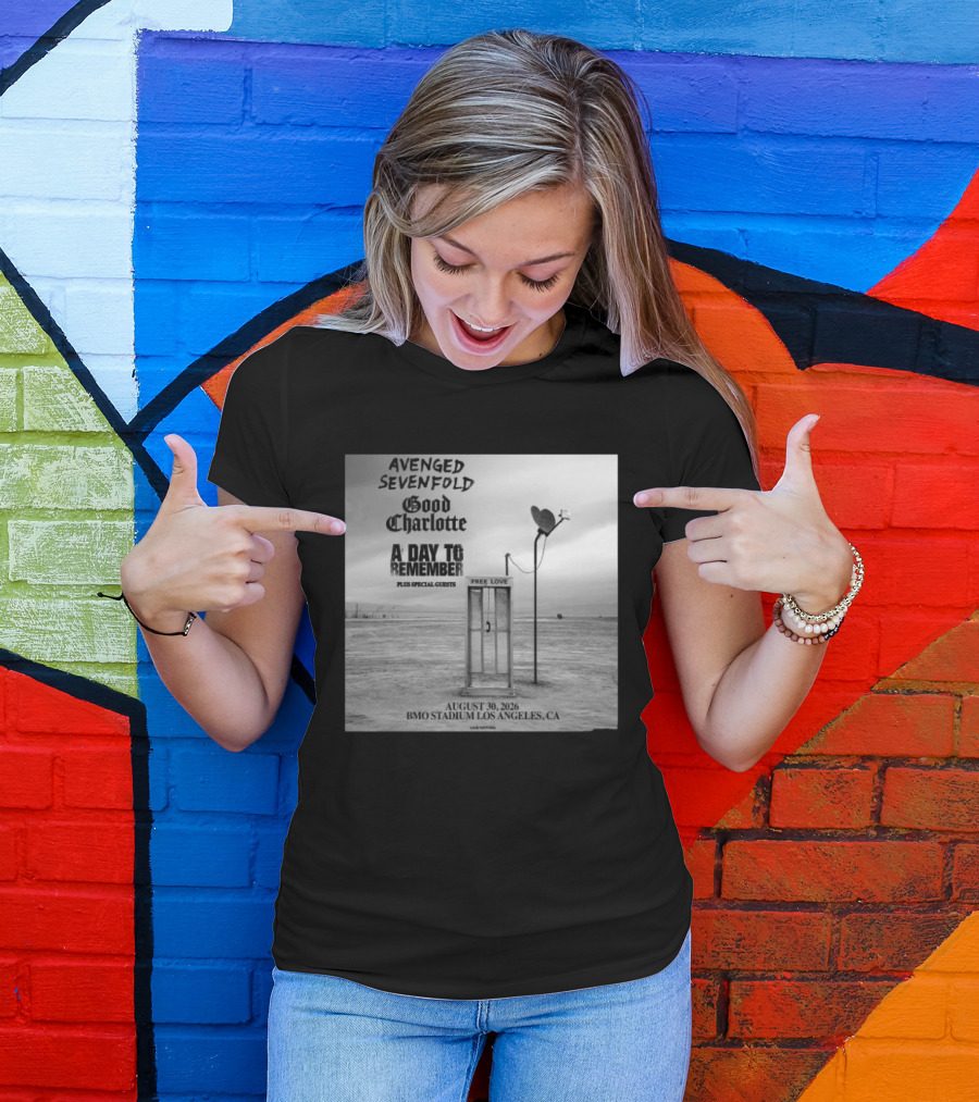 Avenged Sevenfold Good Charlotte A Day To Remember Concert BMO Stadium Los Angeles August 30 2026 T-Shirt