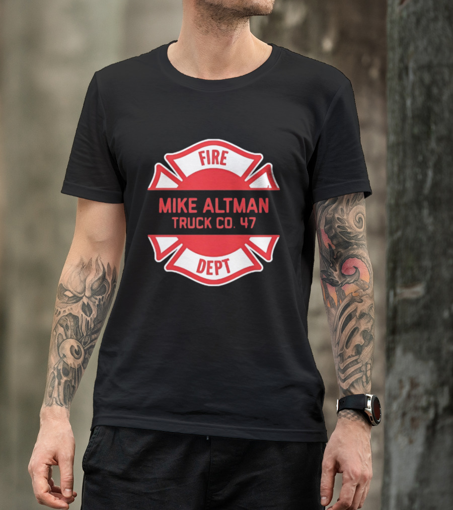 Chicago Fire Dept Mike Altman Truck Co 47 T-Shirt
