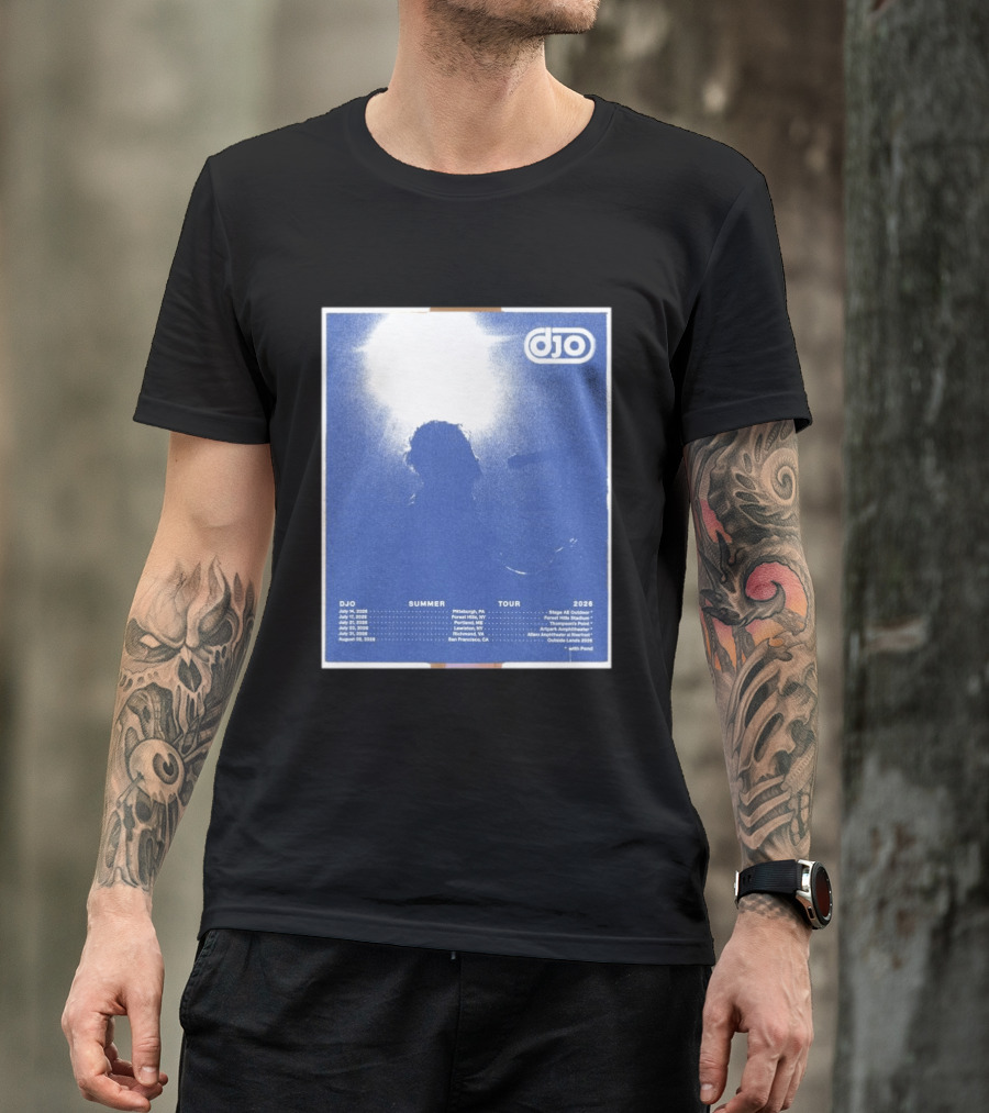 Djo Summer Tour 2026 Pittsburgh New York New Haven Louisville Milwaukee San Francisco T-Shirt