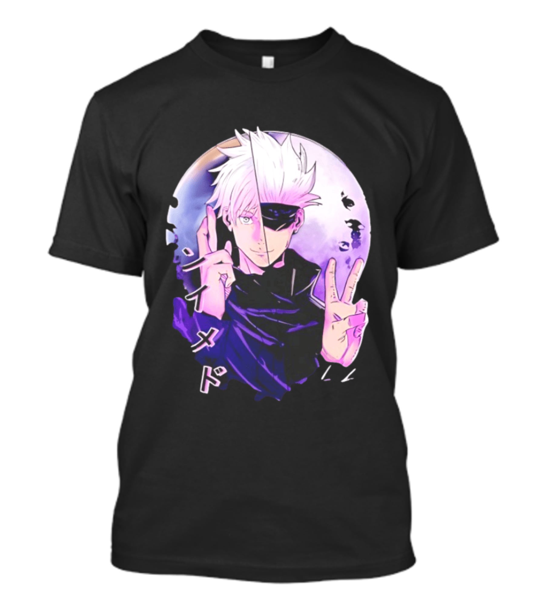 Gojo Satoru Jujutsu Kaisen Mystical Warrior Moon Anime Aesthetic T-Shirt