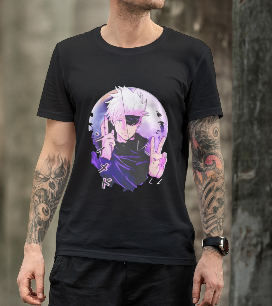 Gojo Satoru Jujutsu Kaisen Mystical Warrior Moon Anime Aesthetic T-Shirt