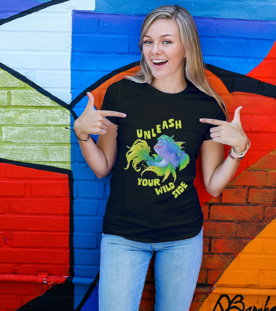 Unleash Your Wild Side Vibrant Fish Adventure T-Shirt