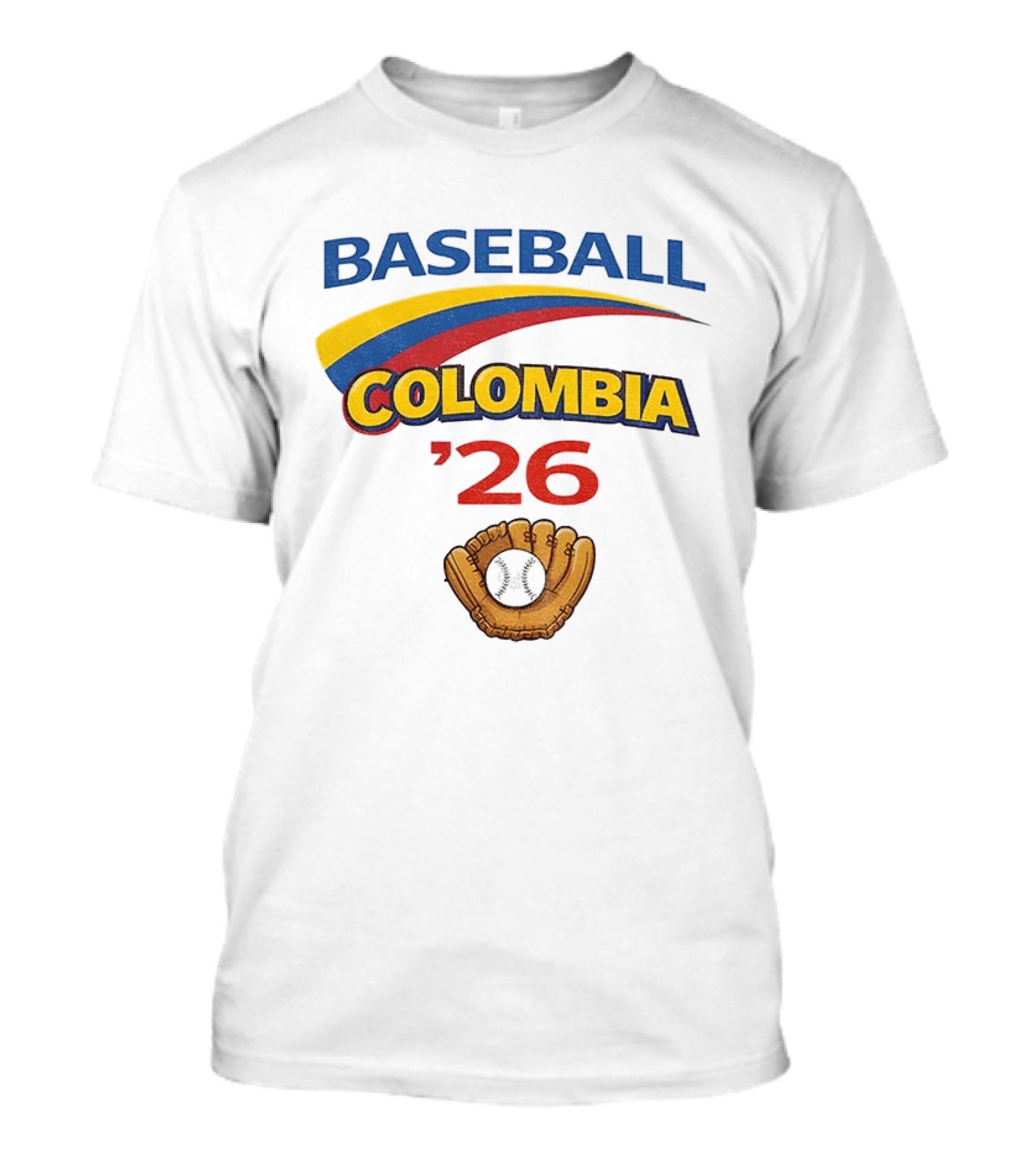 Colombia Baseball Classic 2026 '26 Glove And Ball T-Shirt