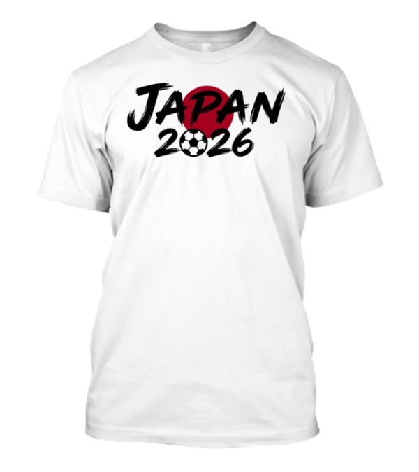 Japan 2026 Soccer Ball Red Circle T-Shirt