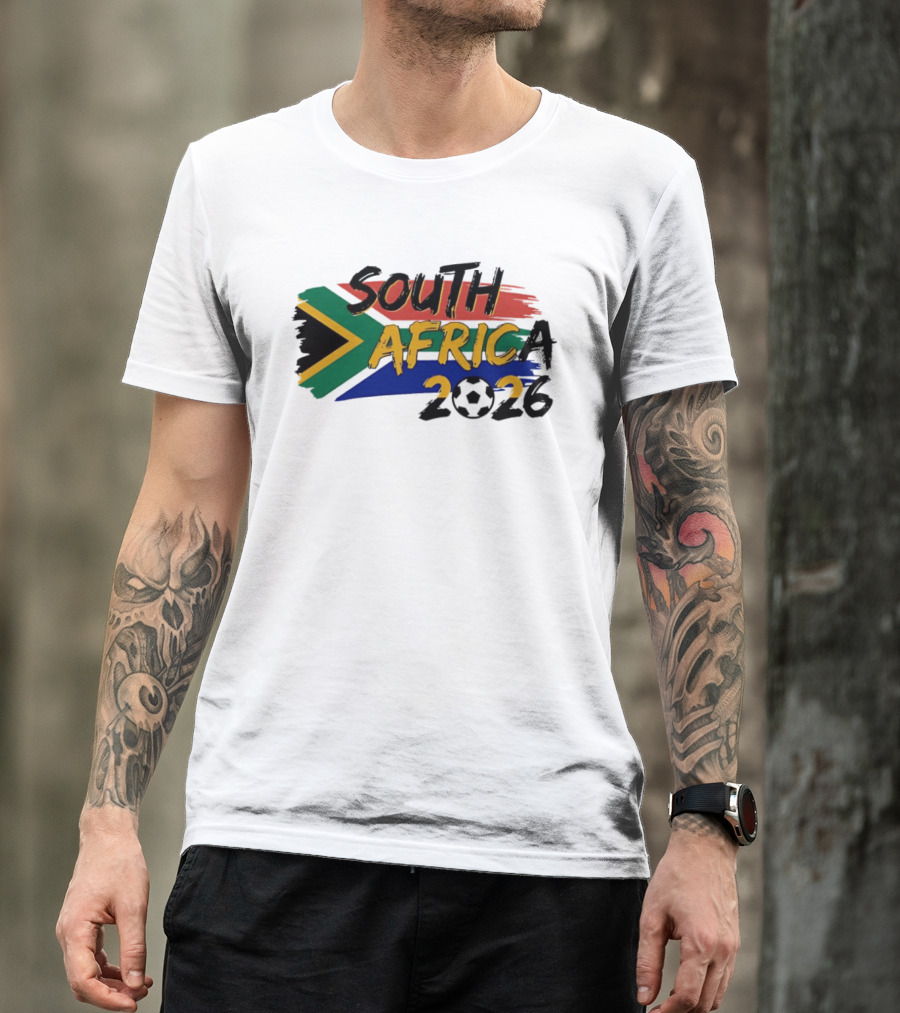 South Africa 2026 Flag Colors Soccer T-Shirt