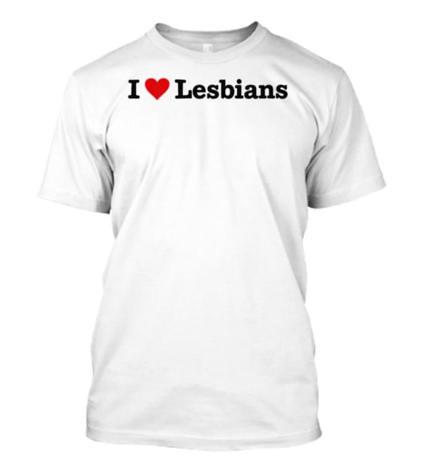 Young Miko I Love Lesbians Heart T-Shirt
