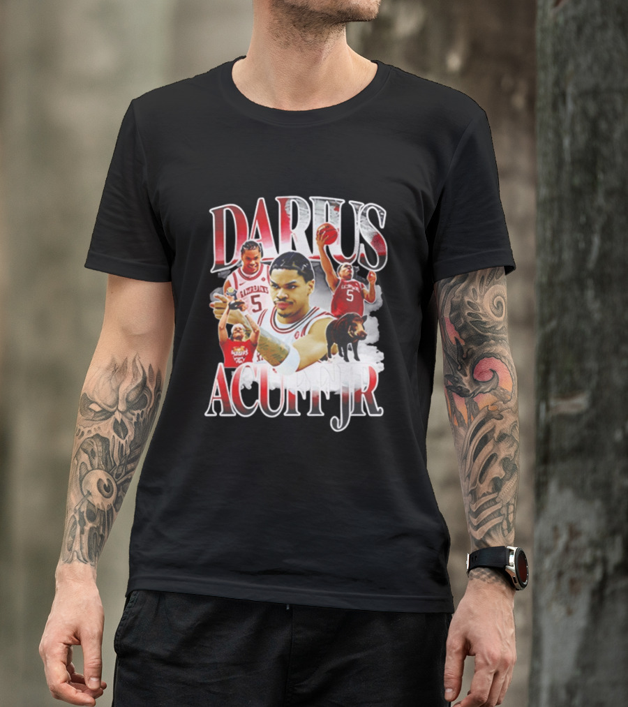 Darus Acuff Jr Arkansas Razorbacks Basketball Player Highlights T-Shirt