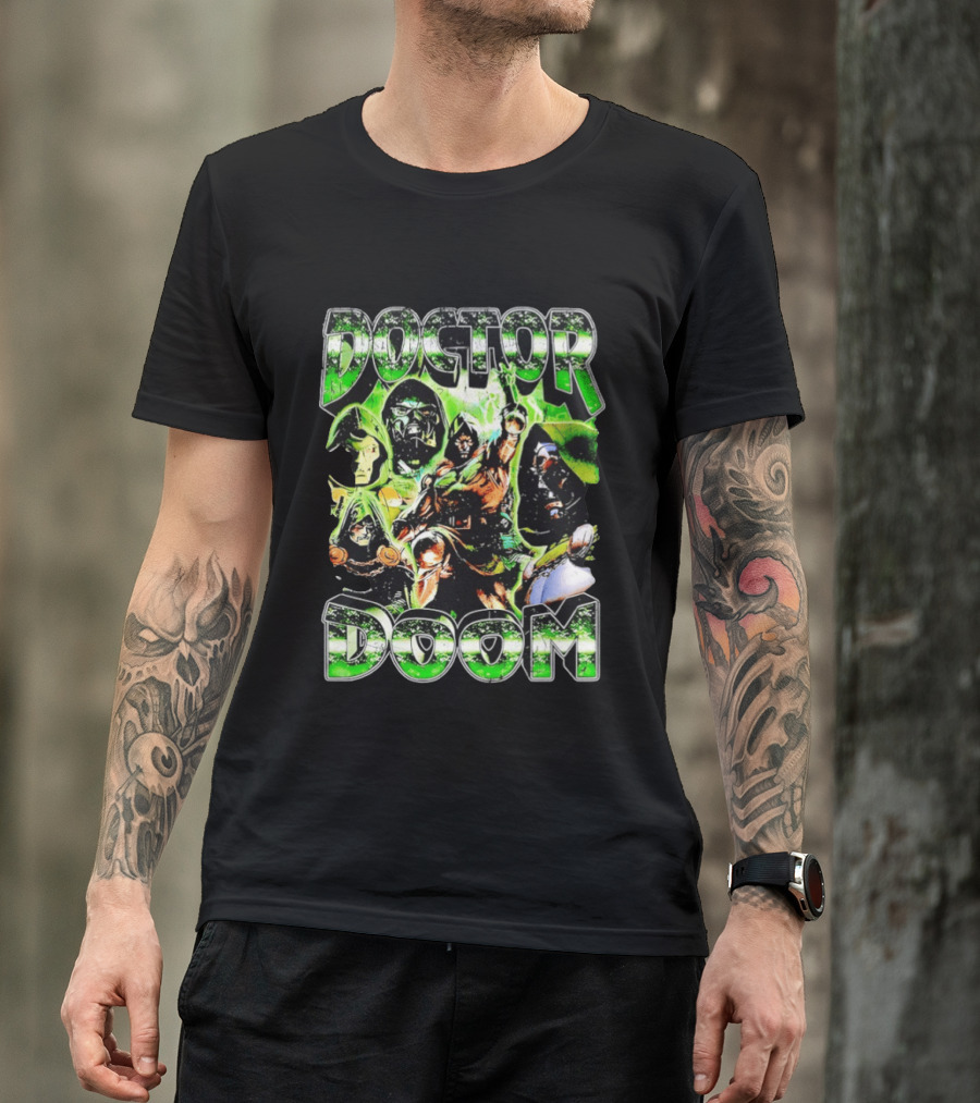Doctor Doom Marvel Comics Villain Power Poses Montage T-Shirt