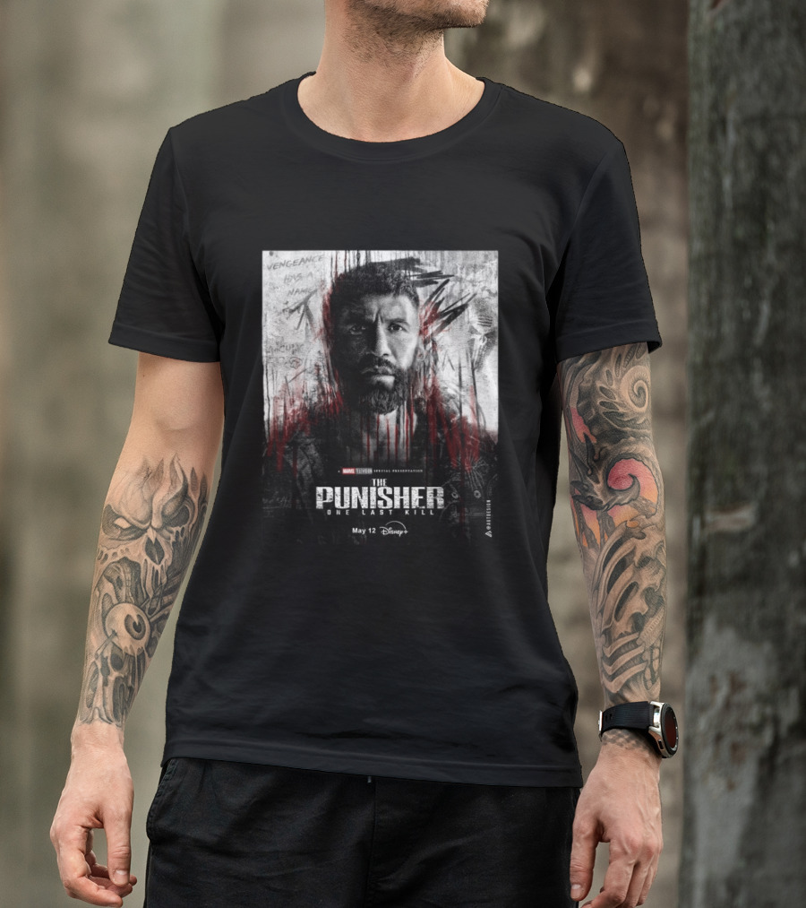 The Punisher One Last Kill Marvel Television Frank Castle May 12 Disney Plus T-Shirt