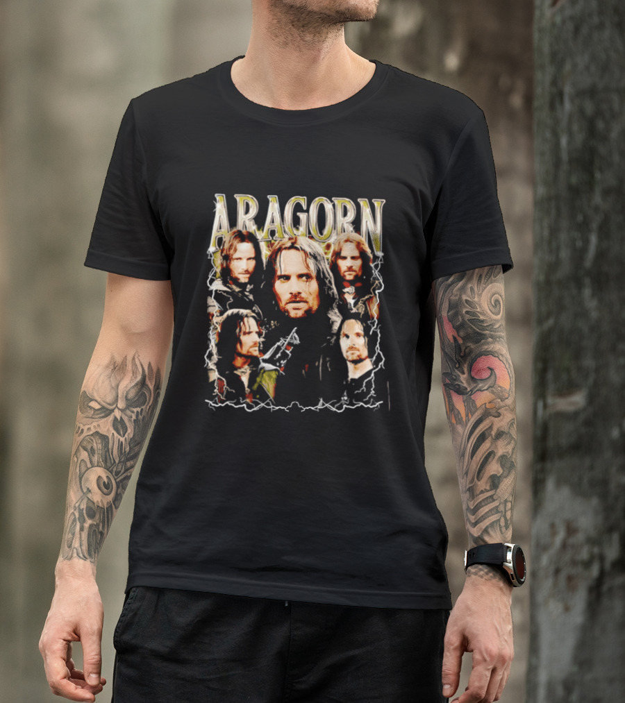 Aragorn Character Collage Lord Of The Rings T-Shirt