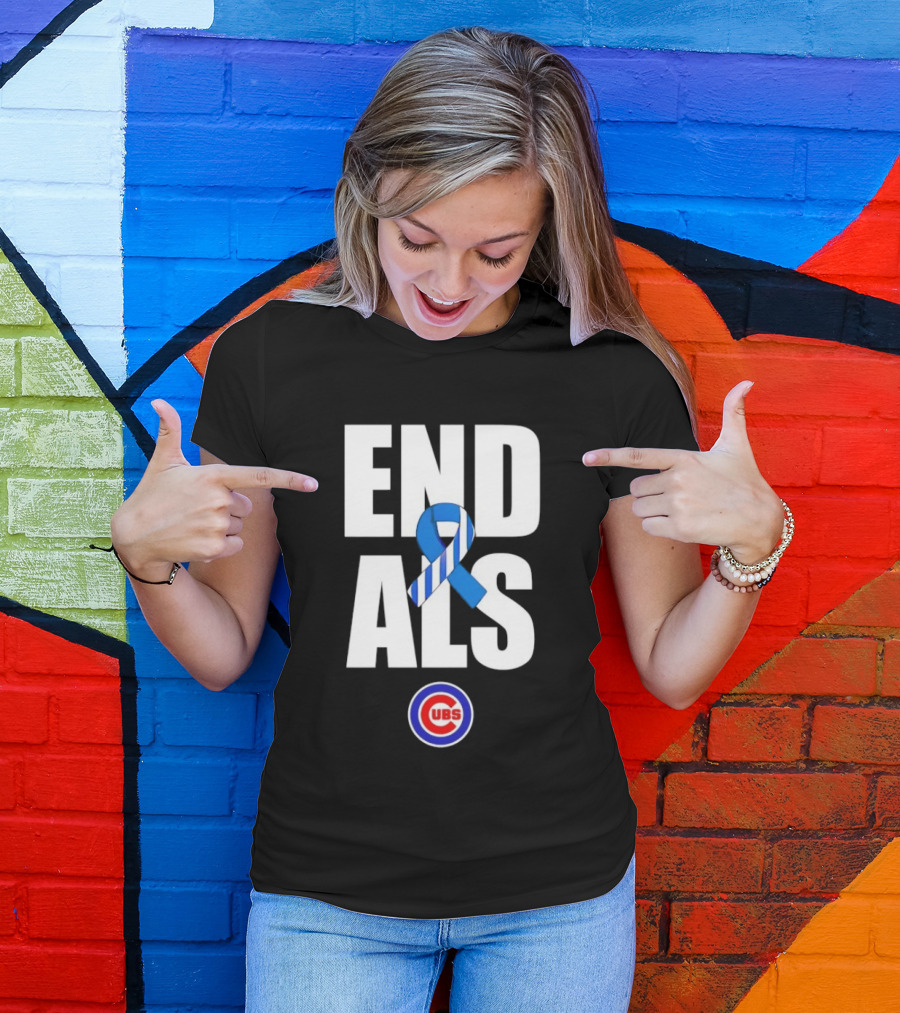 Chicago Cubs End ALS Awareness Support 2026 T-Shirt